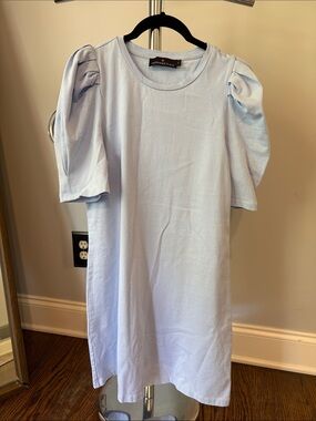 Tuckernuck Pomander Place Pastel Blue Crew Neck Top